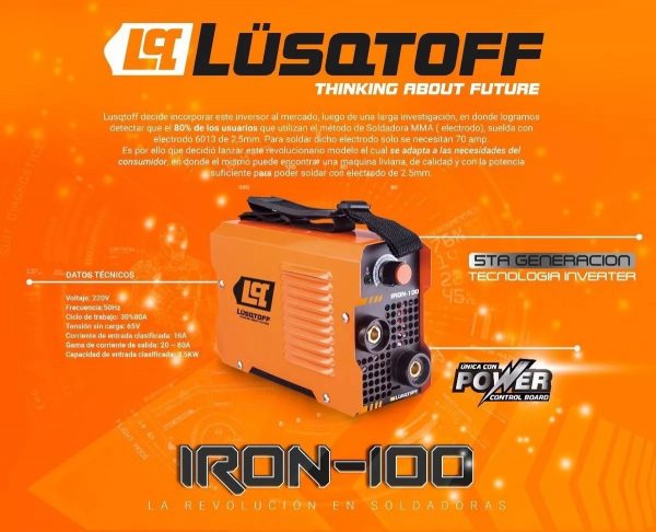 Soldadora Inverter Iron 100 - Imagen 2